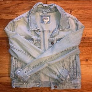 denim cropped jacket